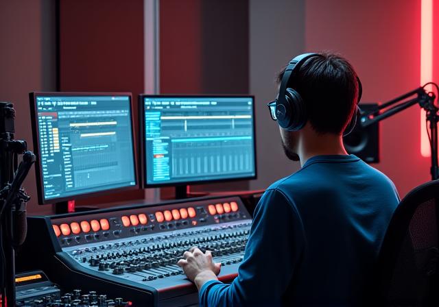 Estudio de producción de audio profesional